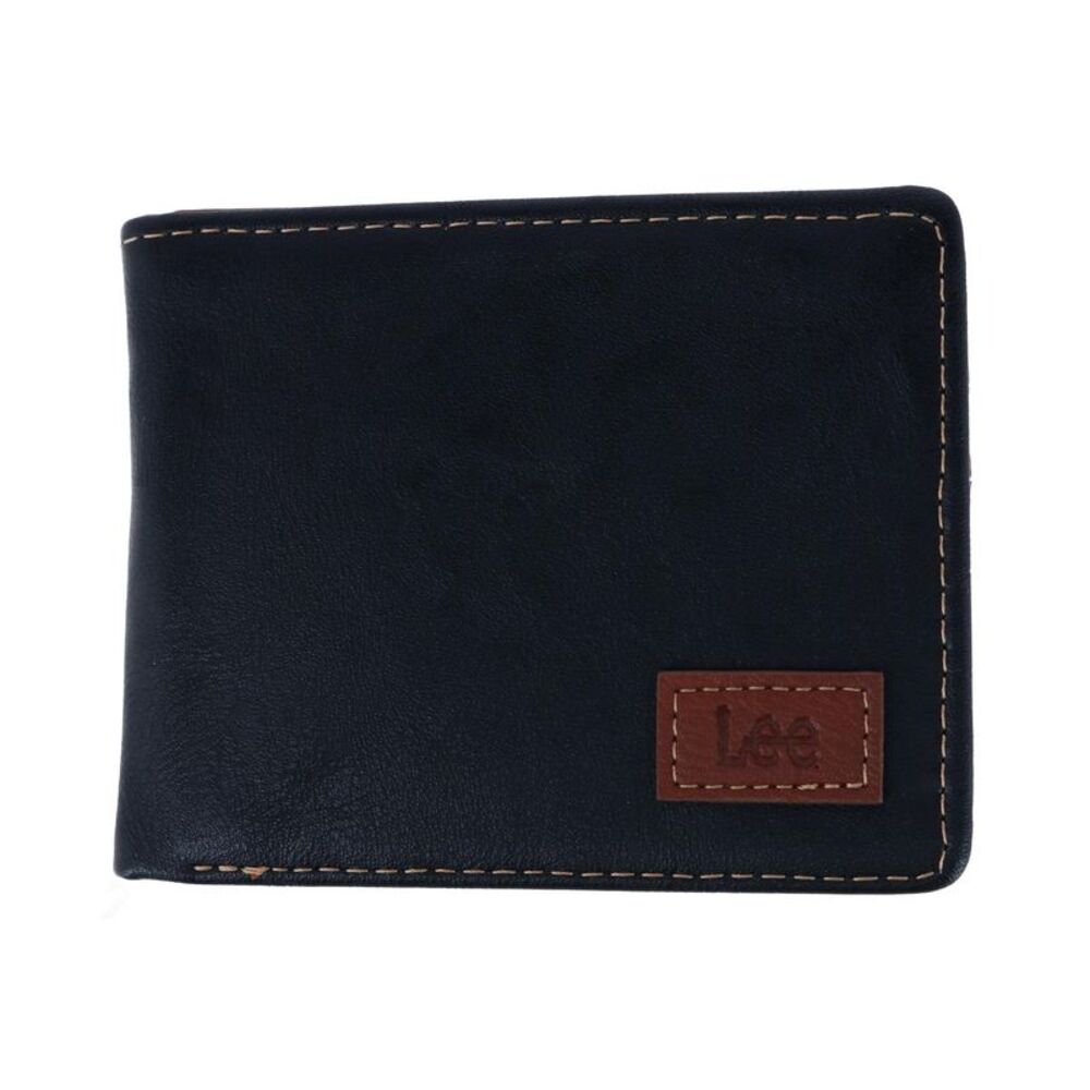 Lee Men's Tumbled Faux Leather Bifold Wallet